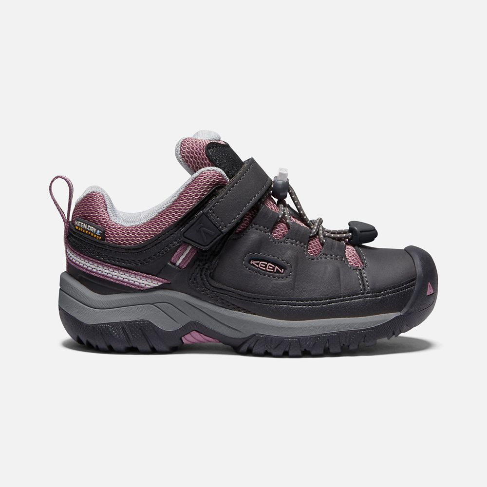 Zapatos de Seguridad Keen Mexico Negros/Rosas - Niños Targhee Waterproof - XF5672903